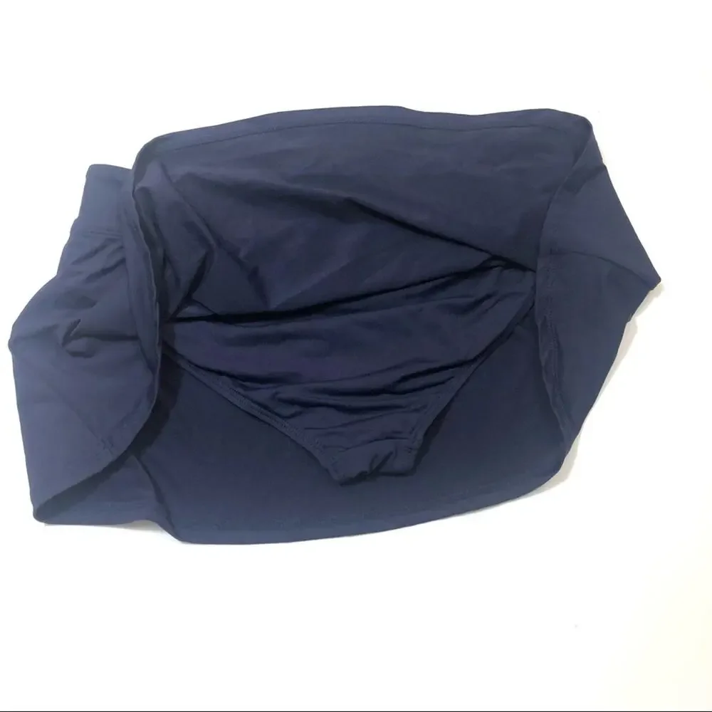 Anne Cole NAVY Classic Skirt Swim Bottom